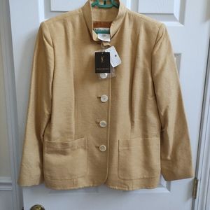 NWT YSL made in France silk jacket w16